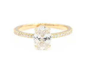 1-Carat Oval Diamond Solitaire