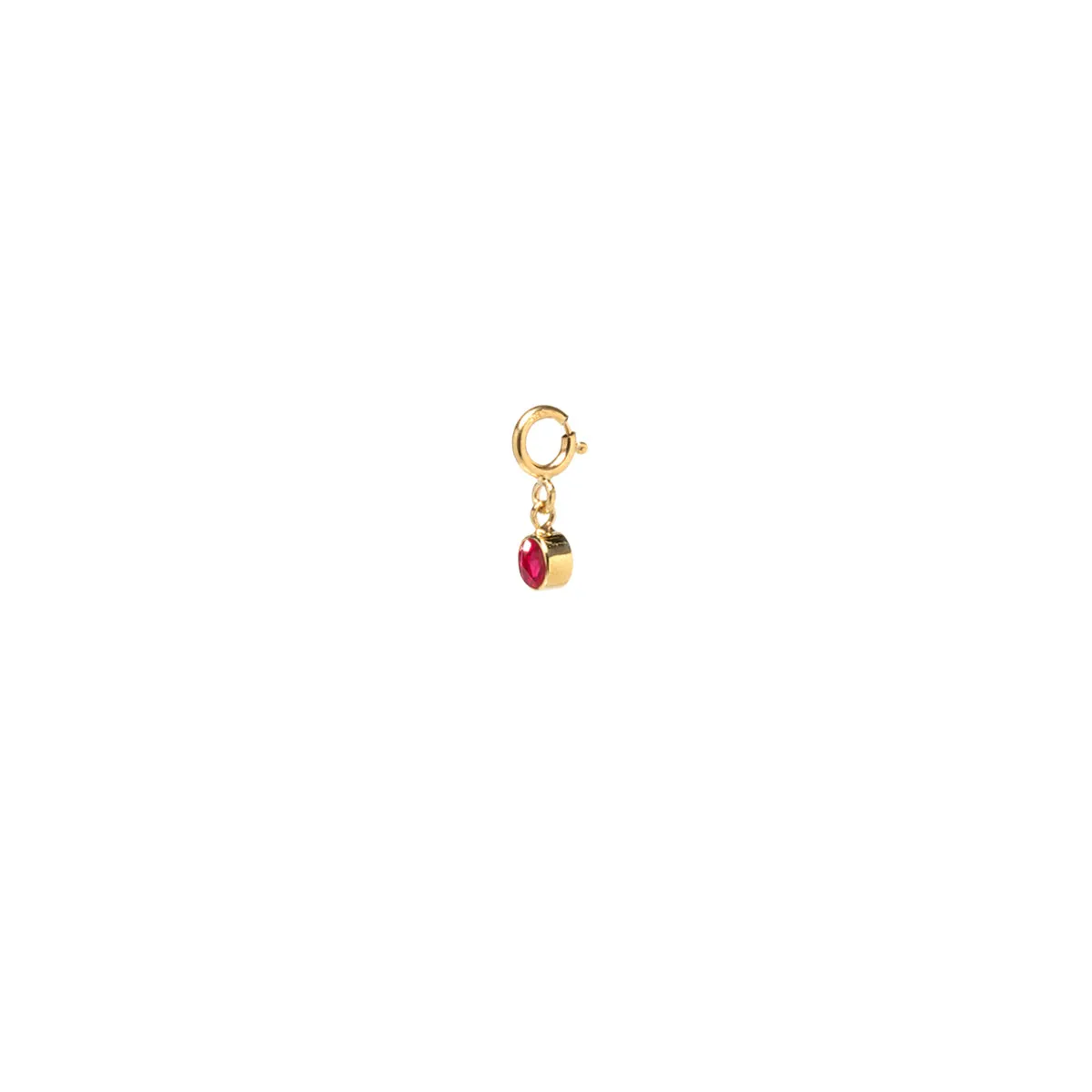 14k Single Ruby Charm | July Birthstone