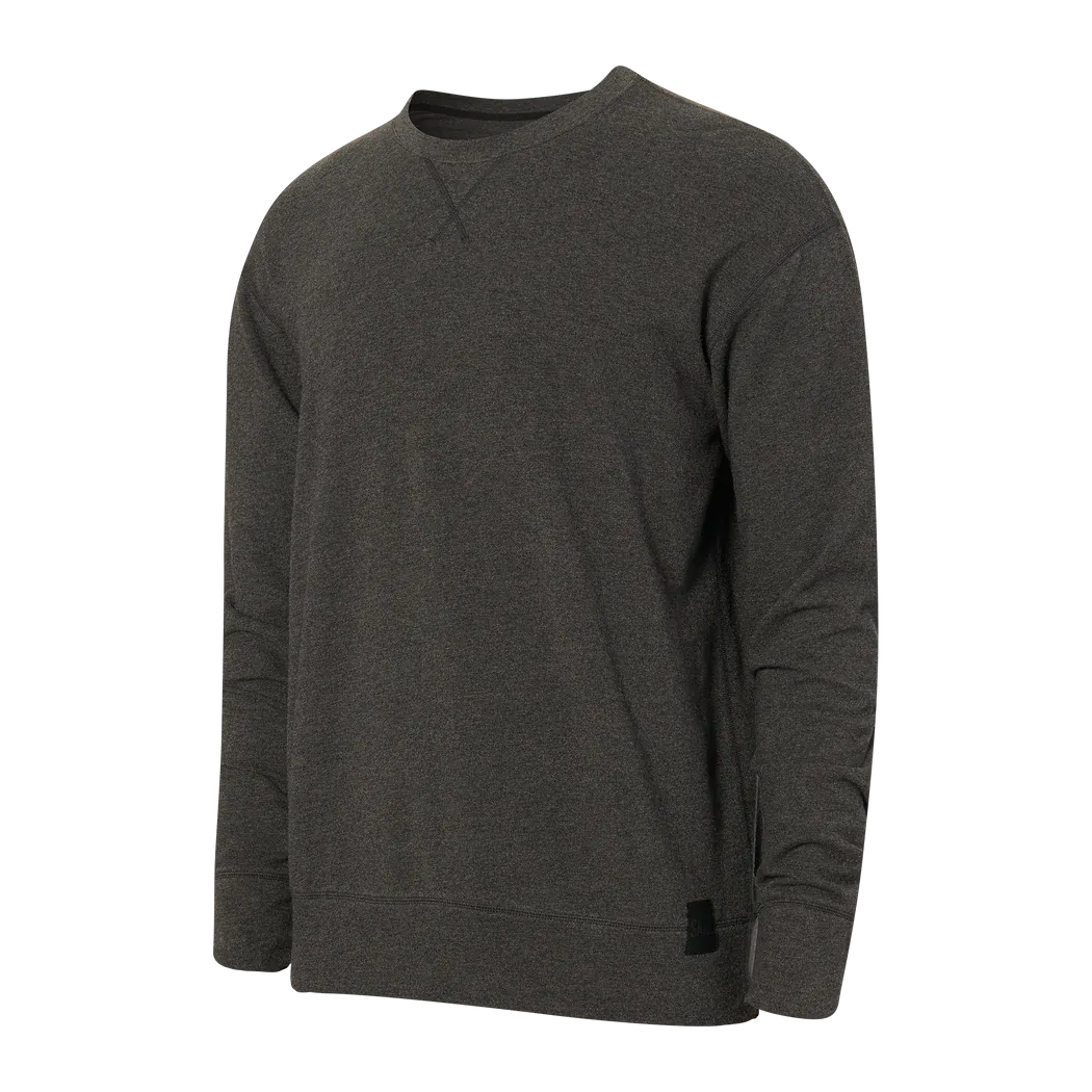 3Six Five Long Sleeve Crew | Black Heather