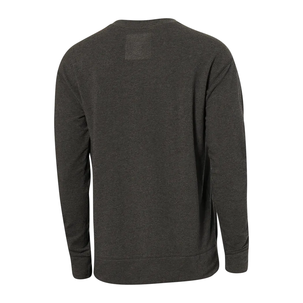 3Six Five Long Sleeve Crew | Black Heather