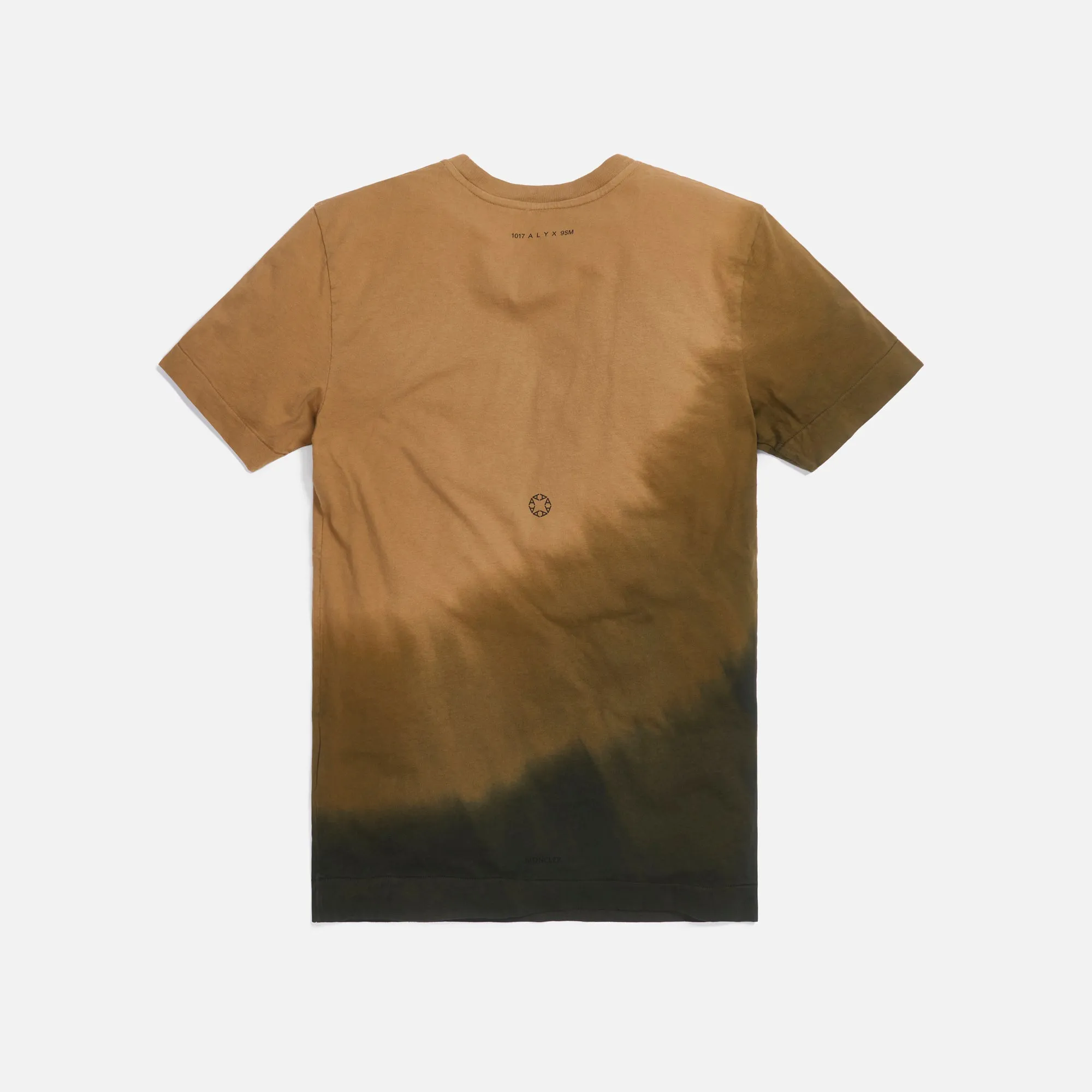 6 Moncler x 1017 Alyx 9SM Garment Dyed Maglia Tie Dye Tee - Camel / Black