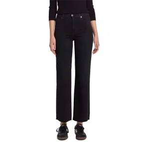 7 For All Mankind Women's Cropped Alexa Jeans - Black Rose