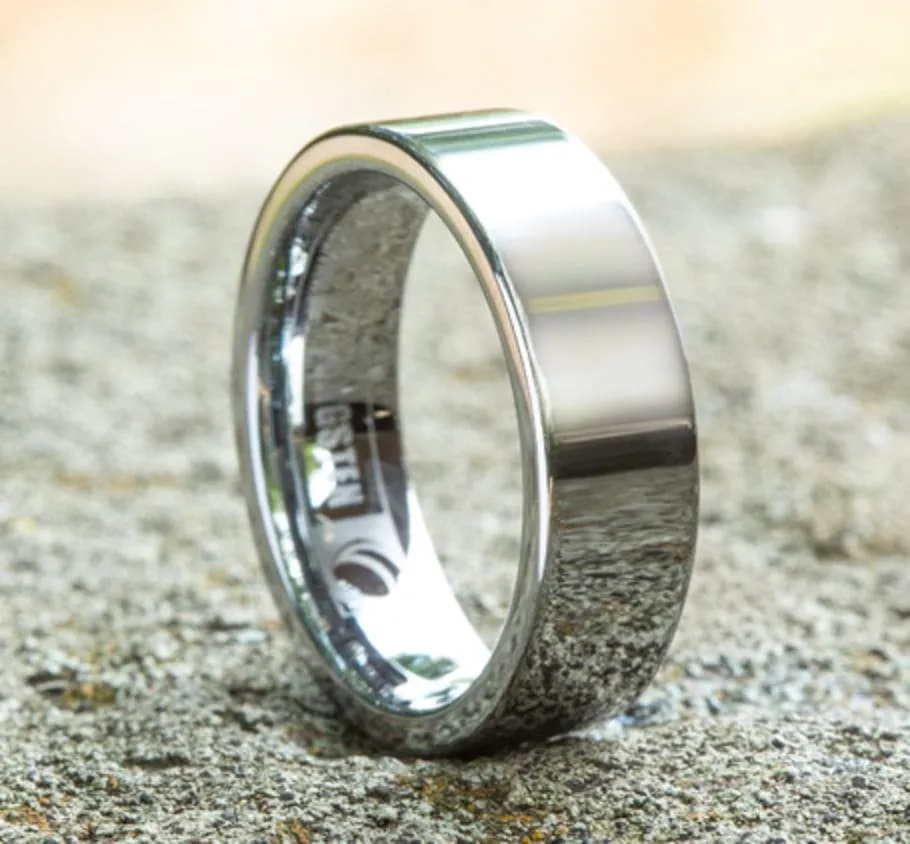 7mm Tungsten High Polish Wedding Band