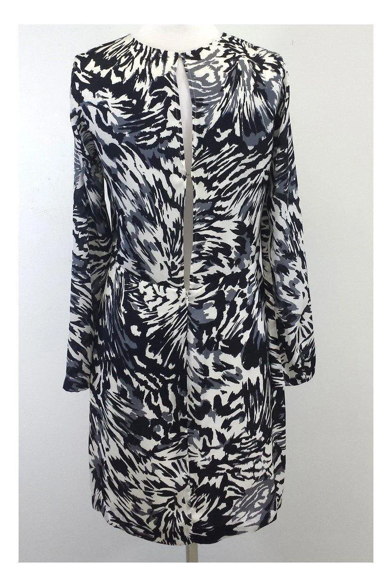 Adam Lippes - Black, White & Grey Long Sleeve Dress Sz 6