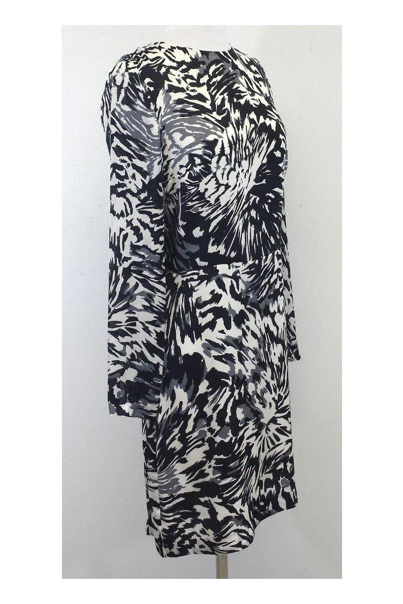 Adam Lippes - Black, White & Grey Long Sleeve Dress Sz 6