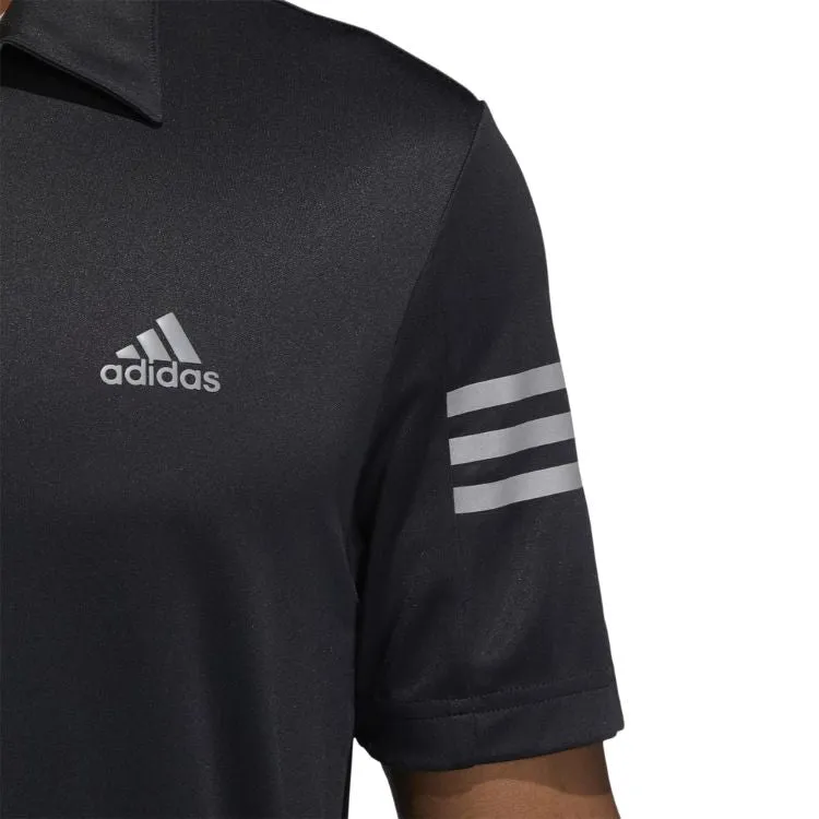 Adidas Poloshirt 3-Stripes Heren Zwart