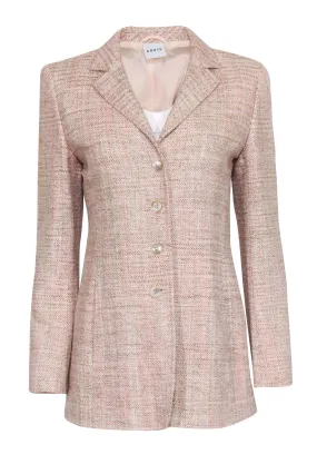 Akris - Beige & Blush Tweed Blazer Sz 6