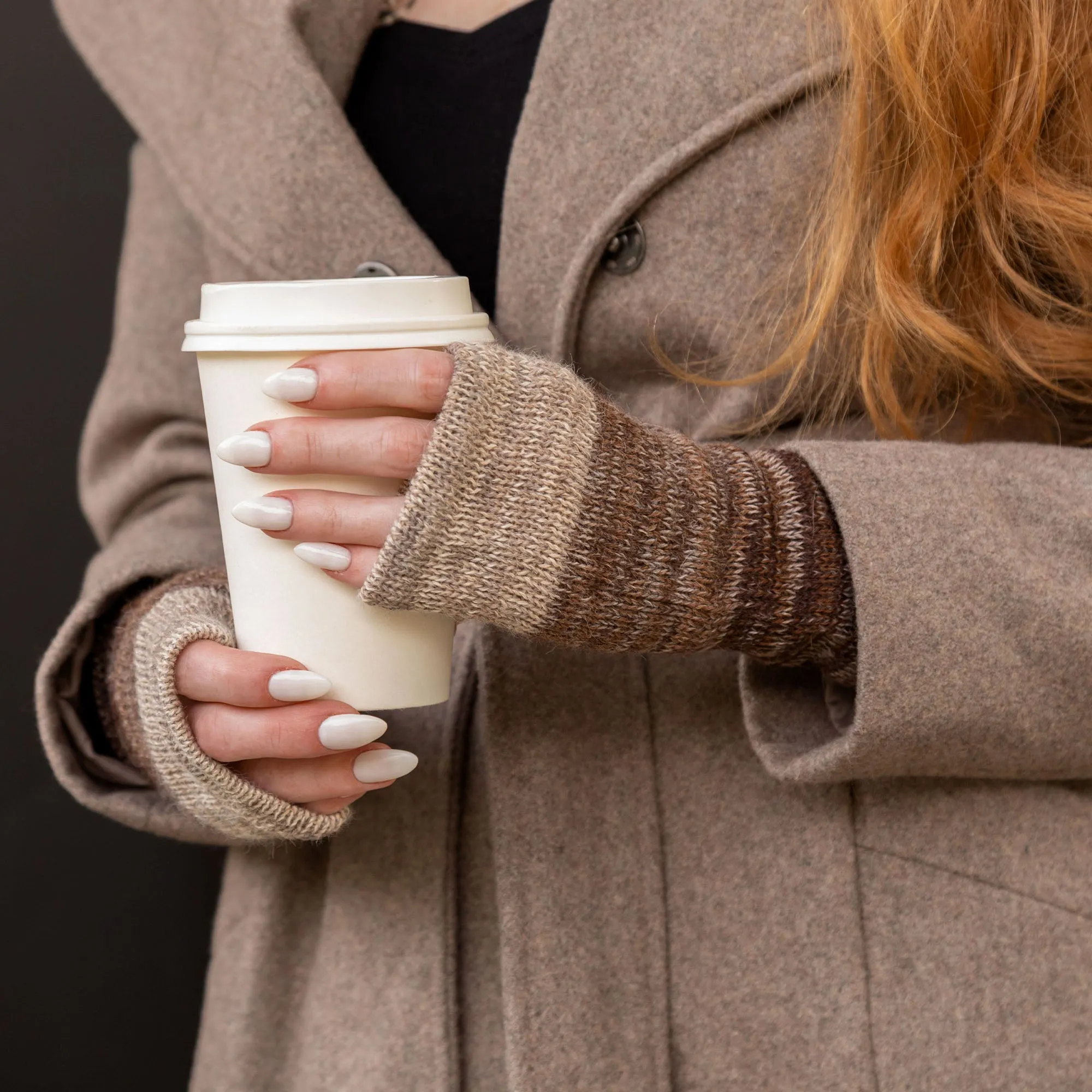 Alpaca Fingerless Mittens | Handmade, Fair Trade, 100% Alpaca Fiber