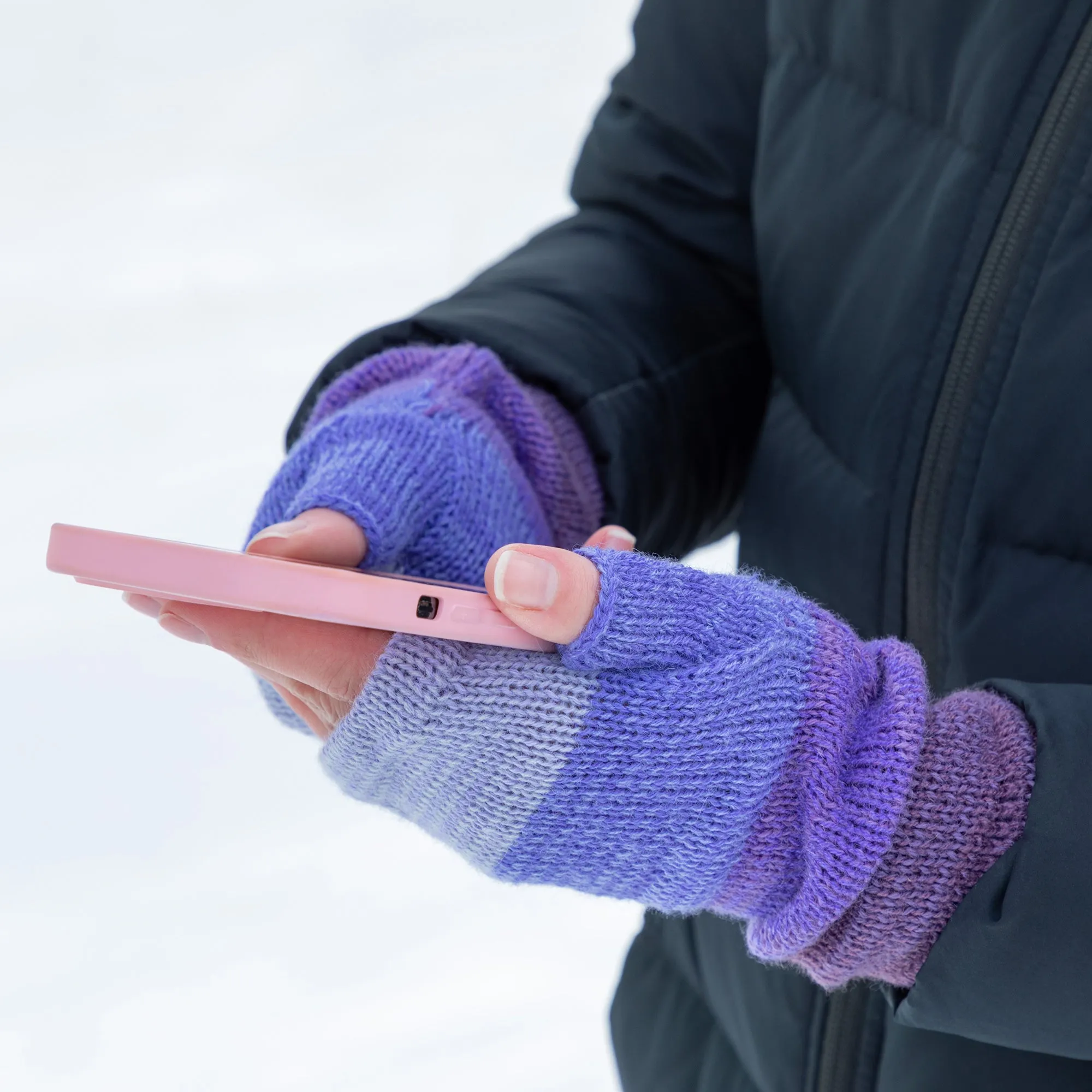 Alpaca Fingerless Mittens | Handmade, Fair Trade, 100% Alpaca Fiber