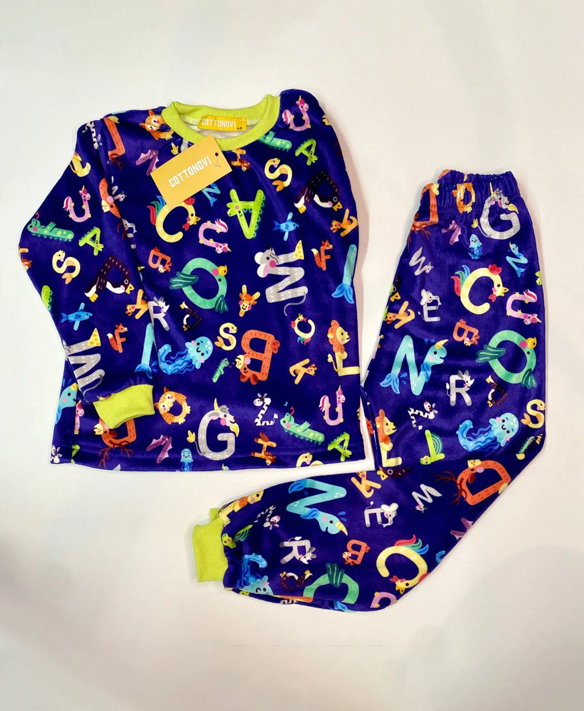 Alphabet fleece pyjama