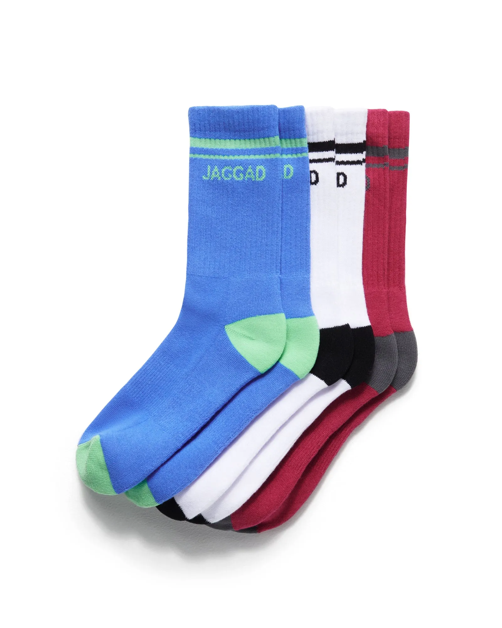 ANGELES 3-PACK CREW SOCK