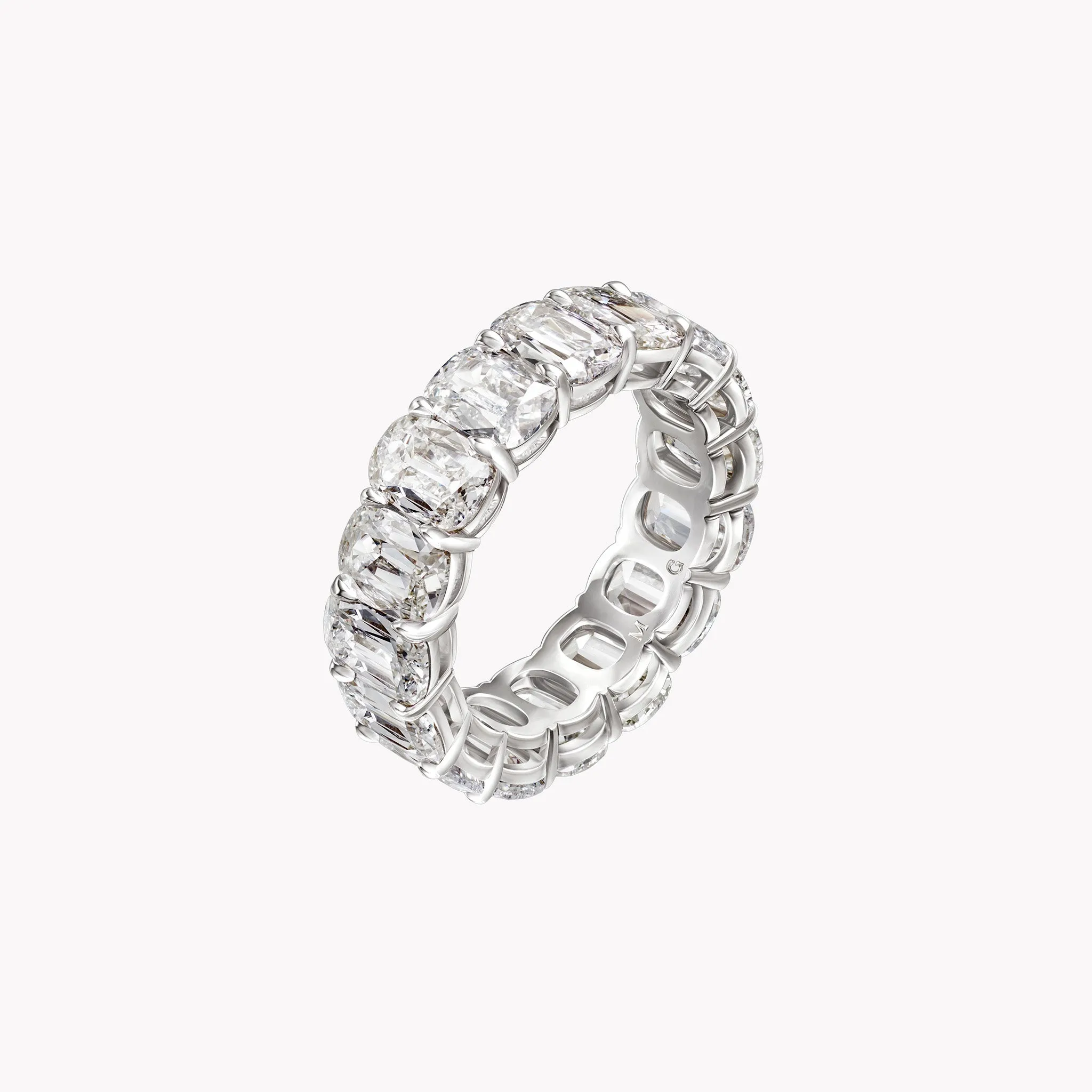 Antique Cushion Cut Diamond Eternity Band .30