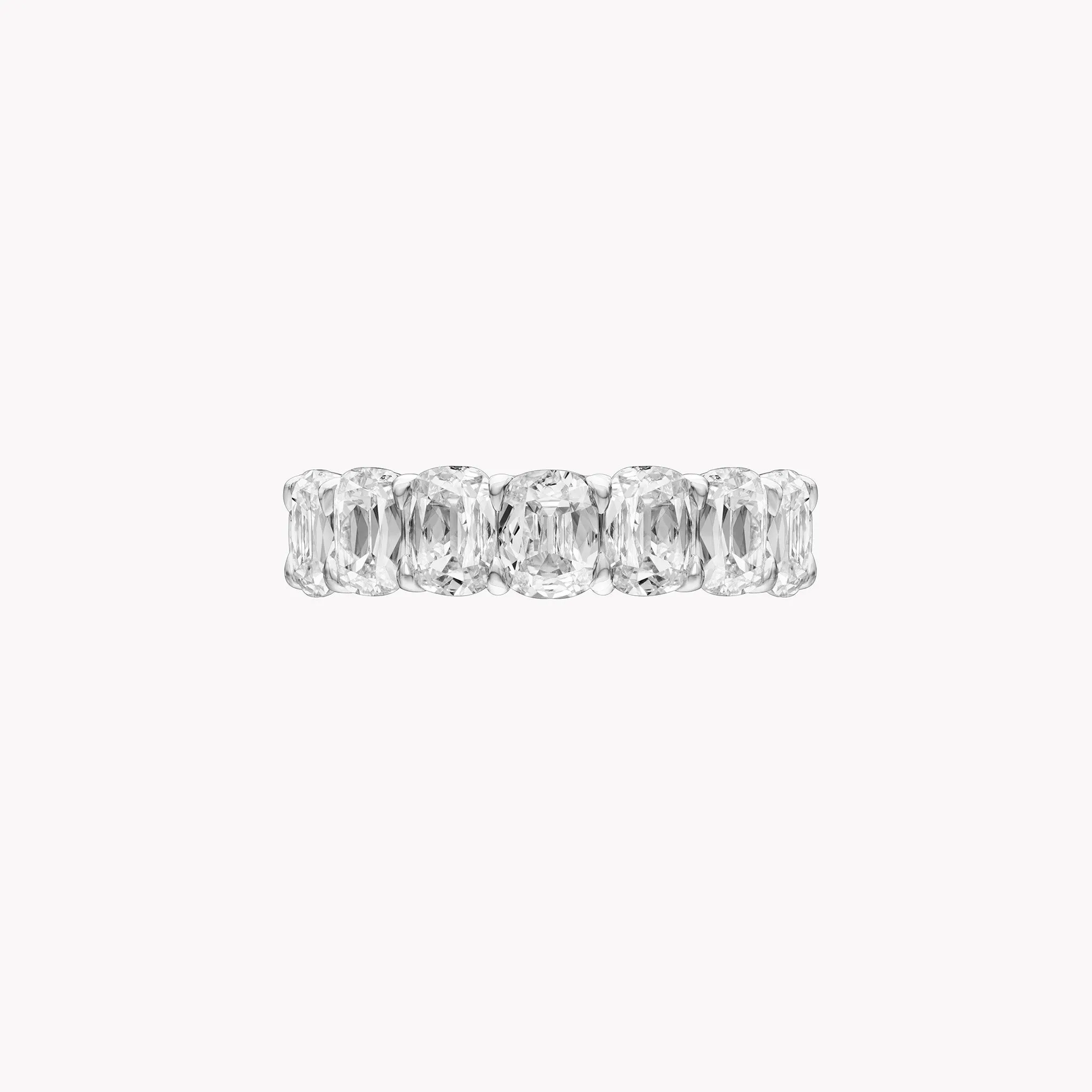 Antique Cushion Cut Diamond Eternity Band .30