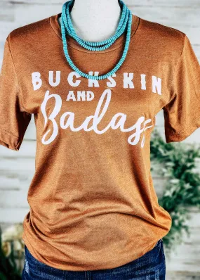 Autumn Buckskin & Badass Short Sleeve Graphic Tee