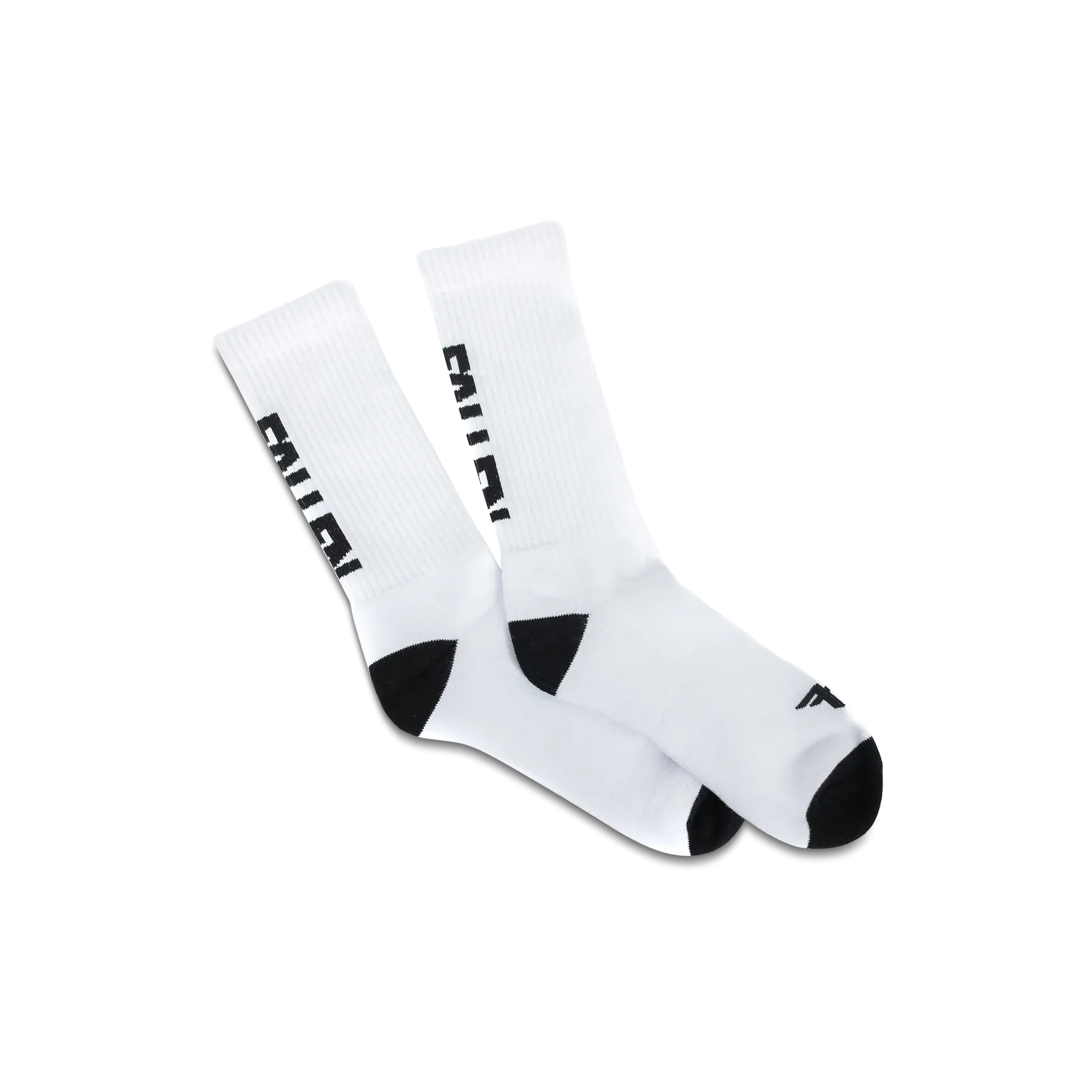 BACK LOGO SOCK WHITE/BLACK