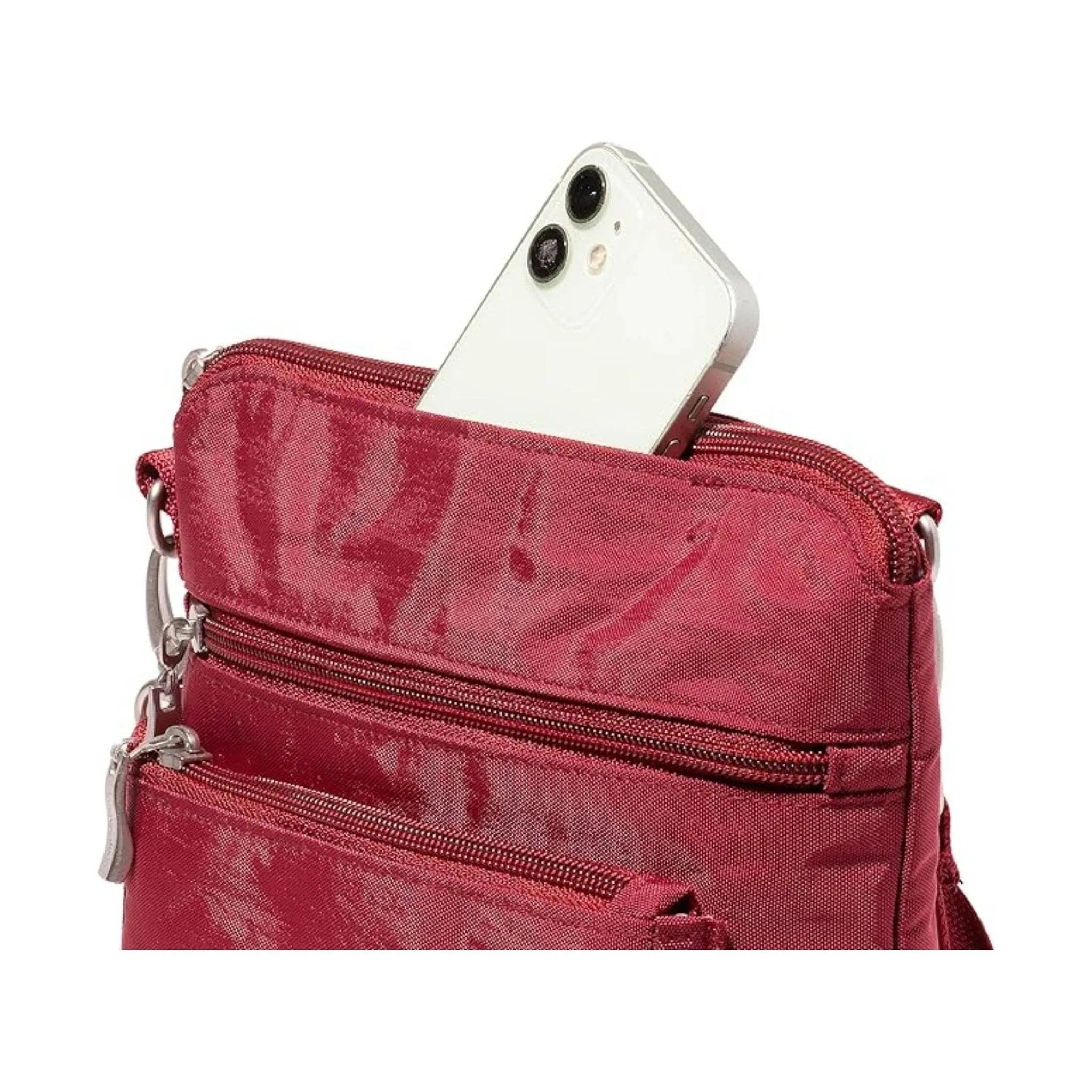 Baggallini Women's Modern Pocket CrossBody - Ruby Red