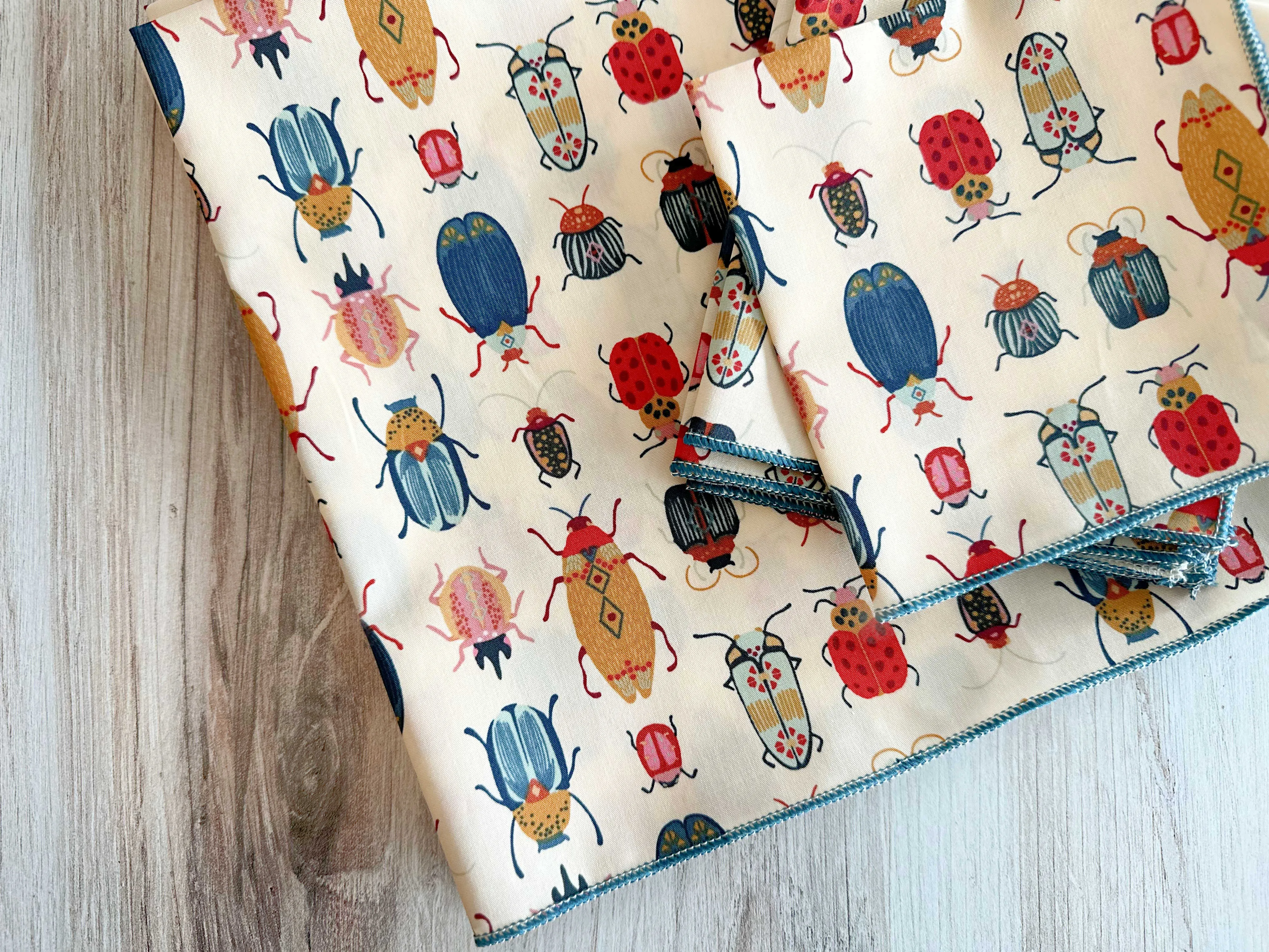 Beetle Cloth Napkins, set of four