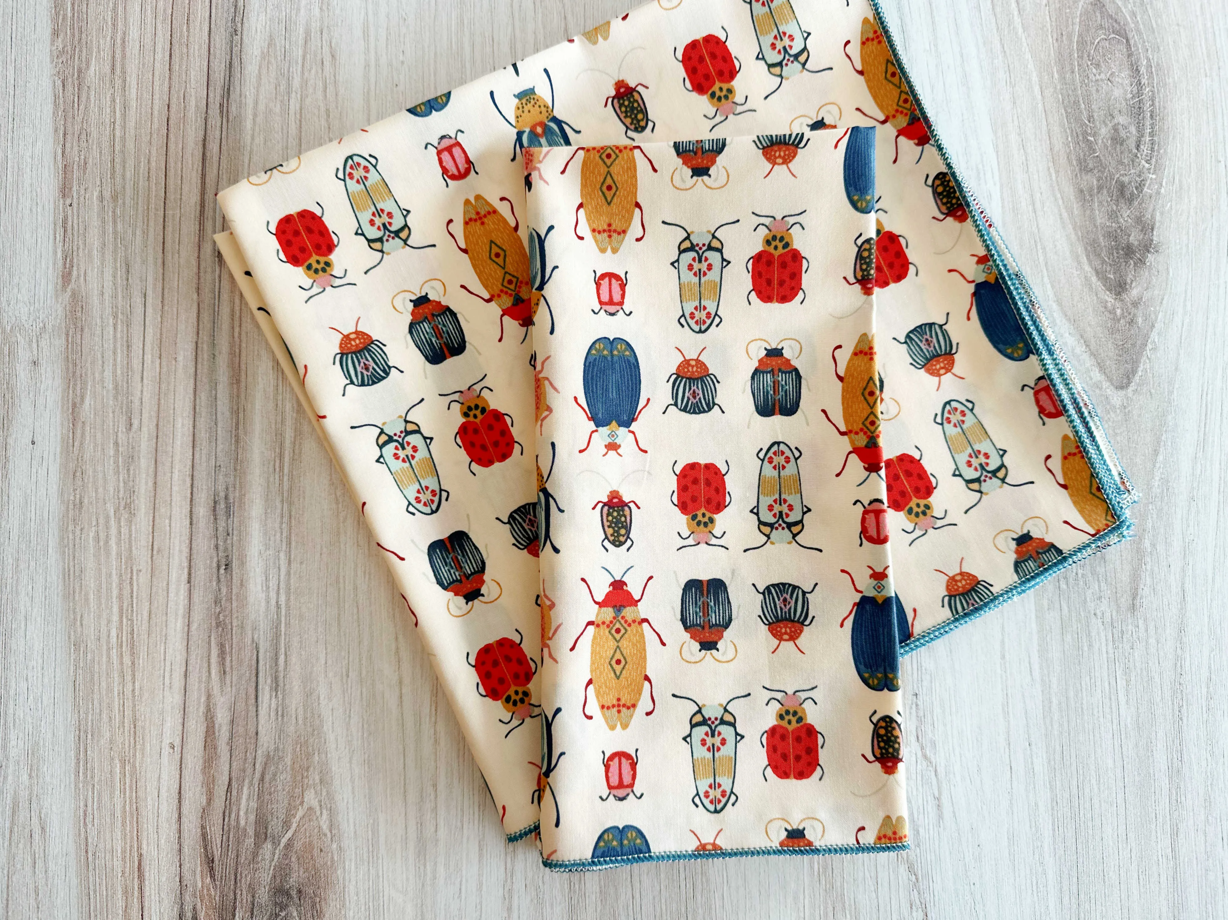 Beetle Cloth Napkins, set of four