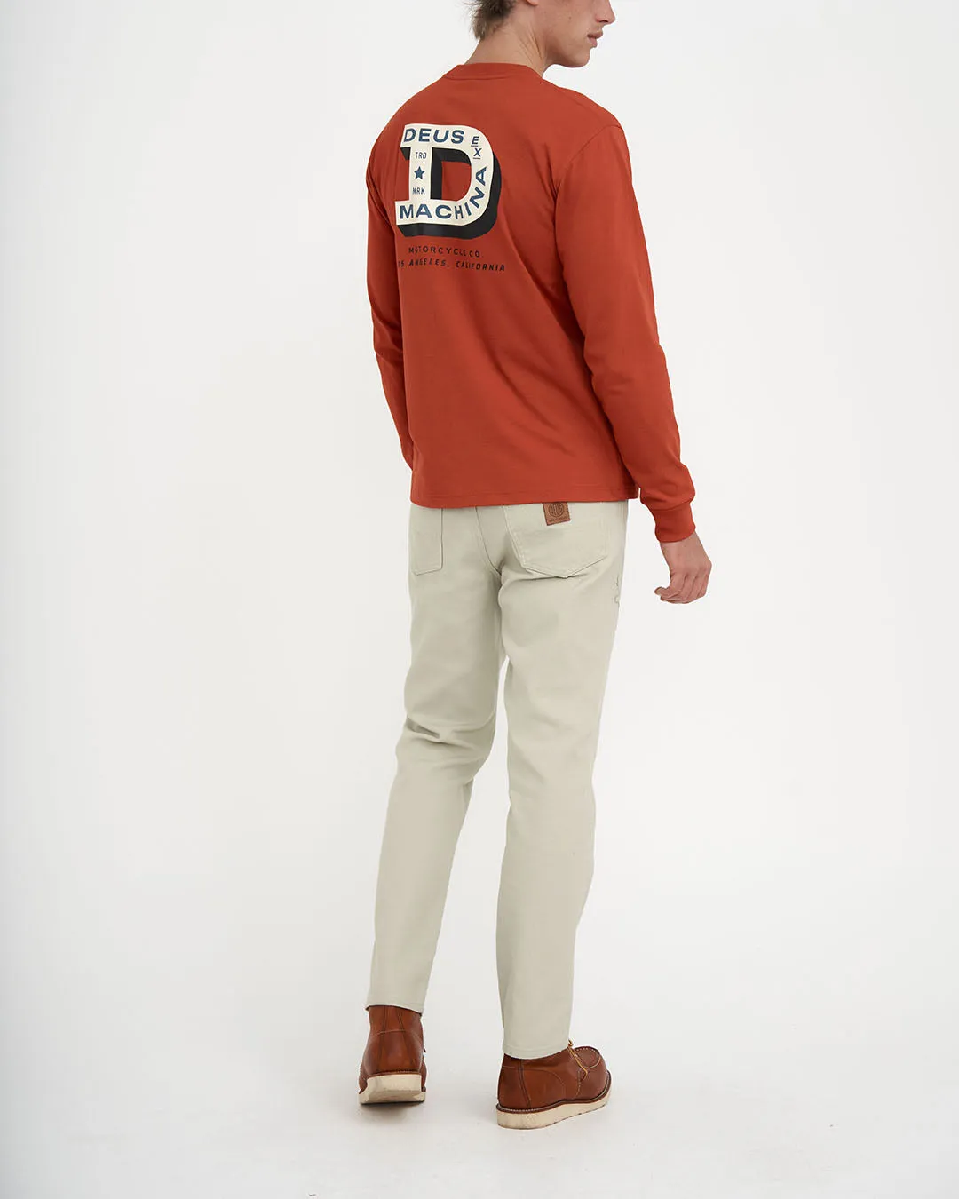 BIGDEE LS TEE - RED CLAY