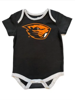 Black Oregon State Onesie w/Logo