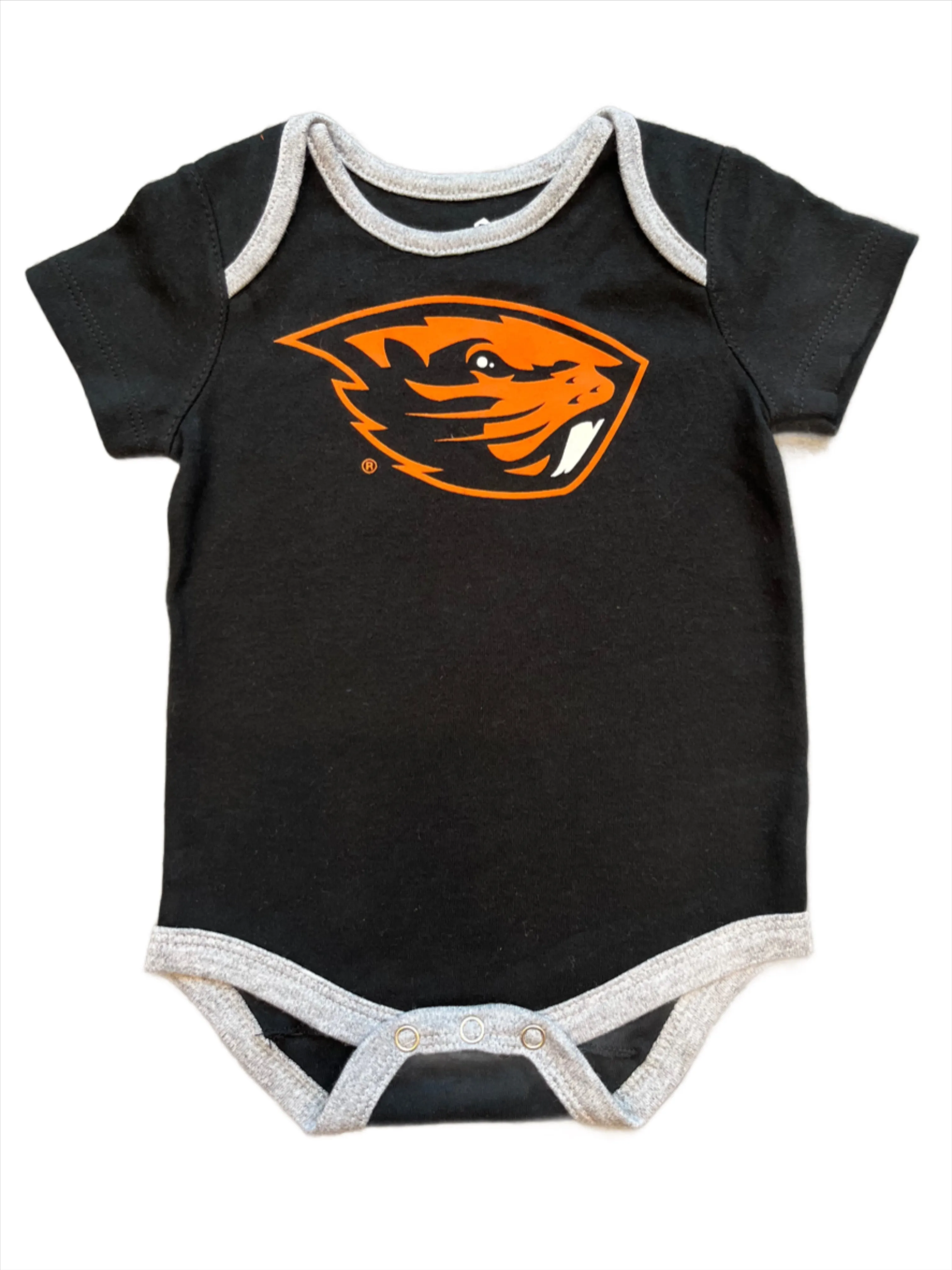 Black Oregon State Onesie w/Logo