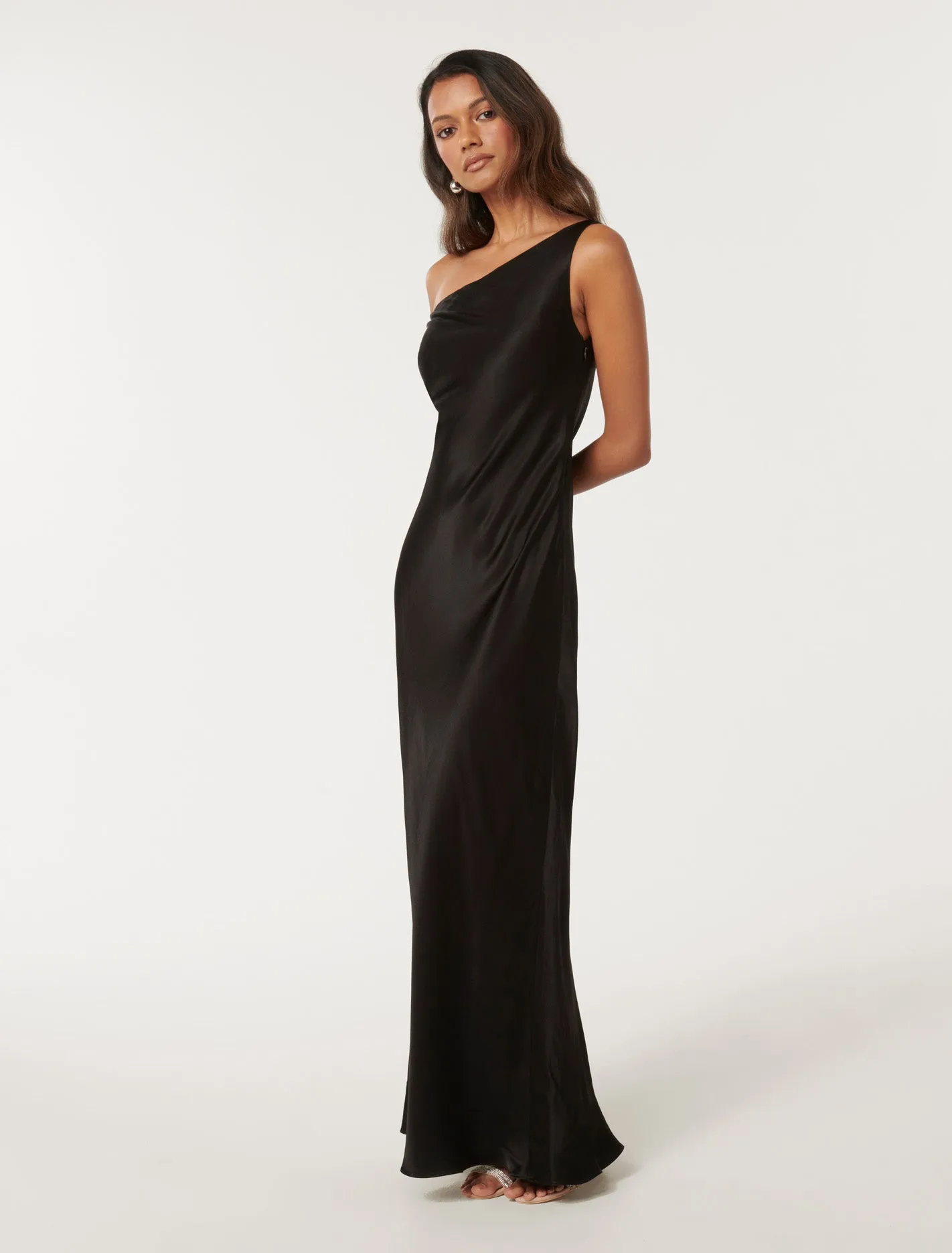 Blake Petite Tipped Shoulder Maxi Dress