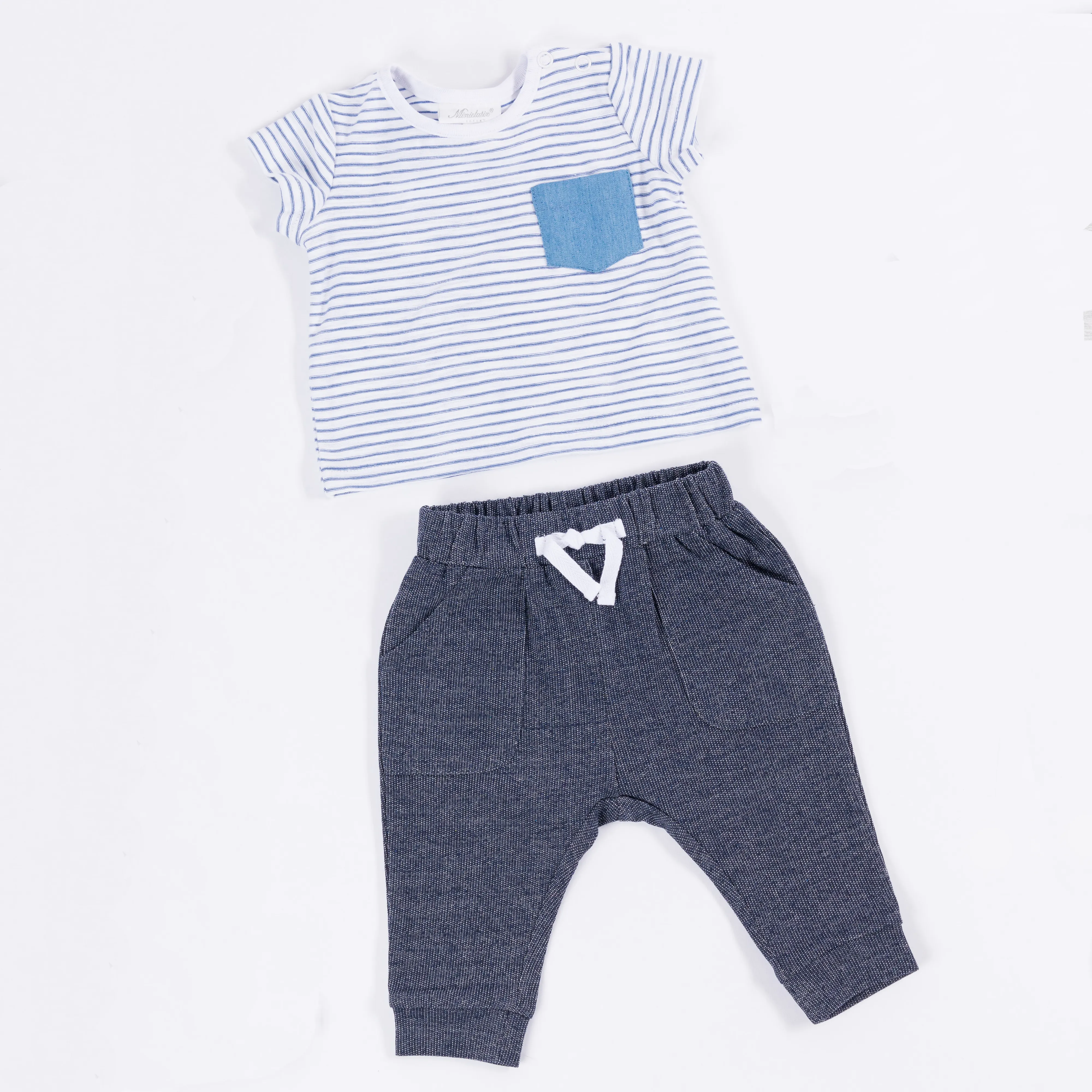 Boys Stripe Top & Pant 2pc Set