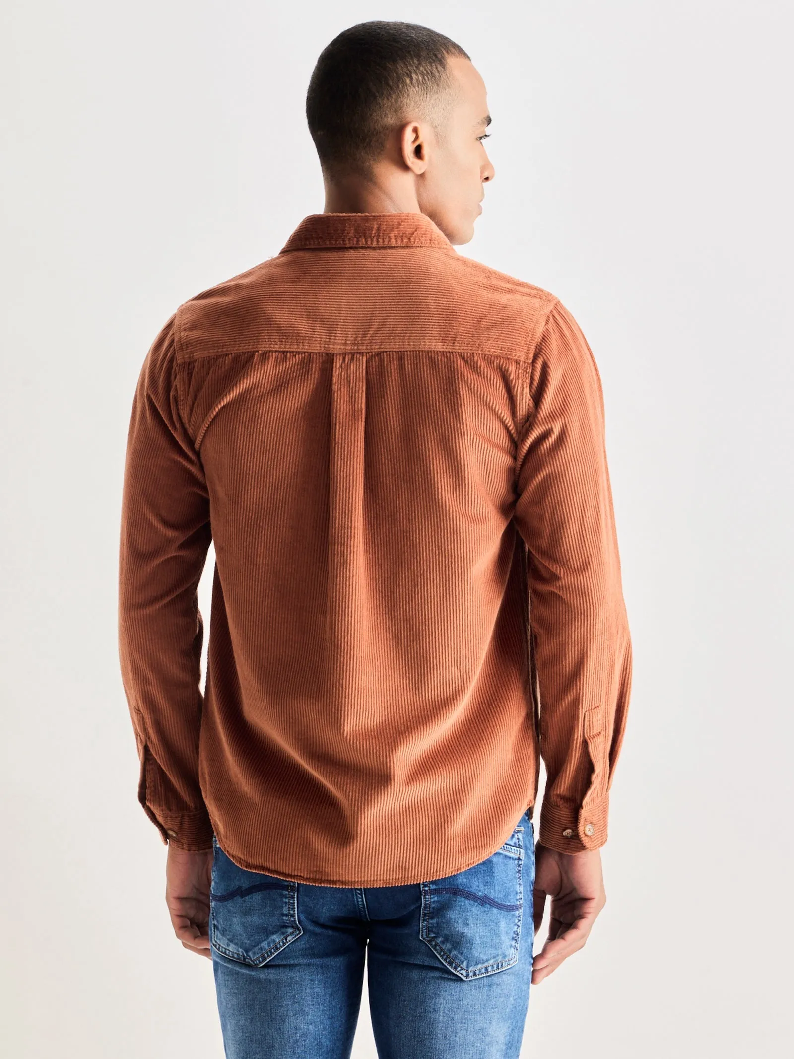 Brown Corduroy Over Shirt