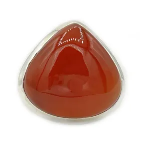 Bry Orange Carnelian Teardrop Ring