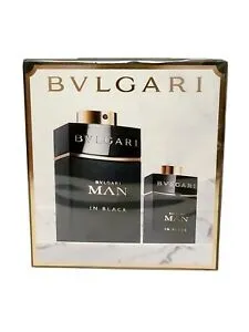 Bvlgari Man In Black Eau De Parfum Spray 3.4 oz & 0.5 oz 2 pcs set