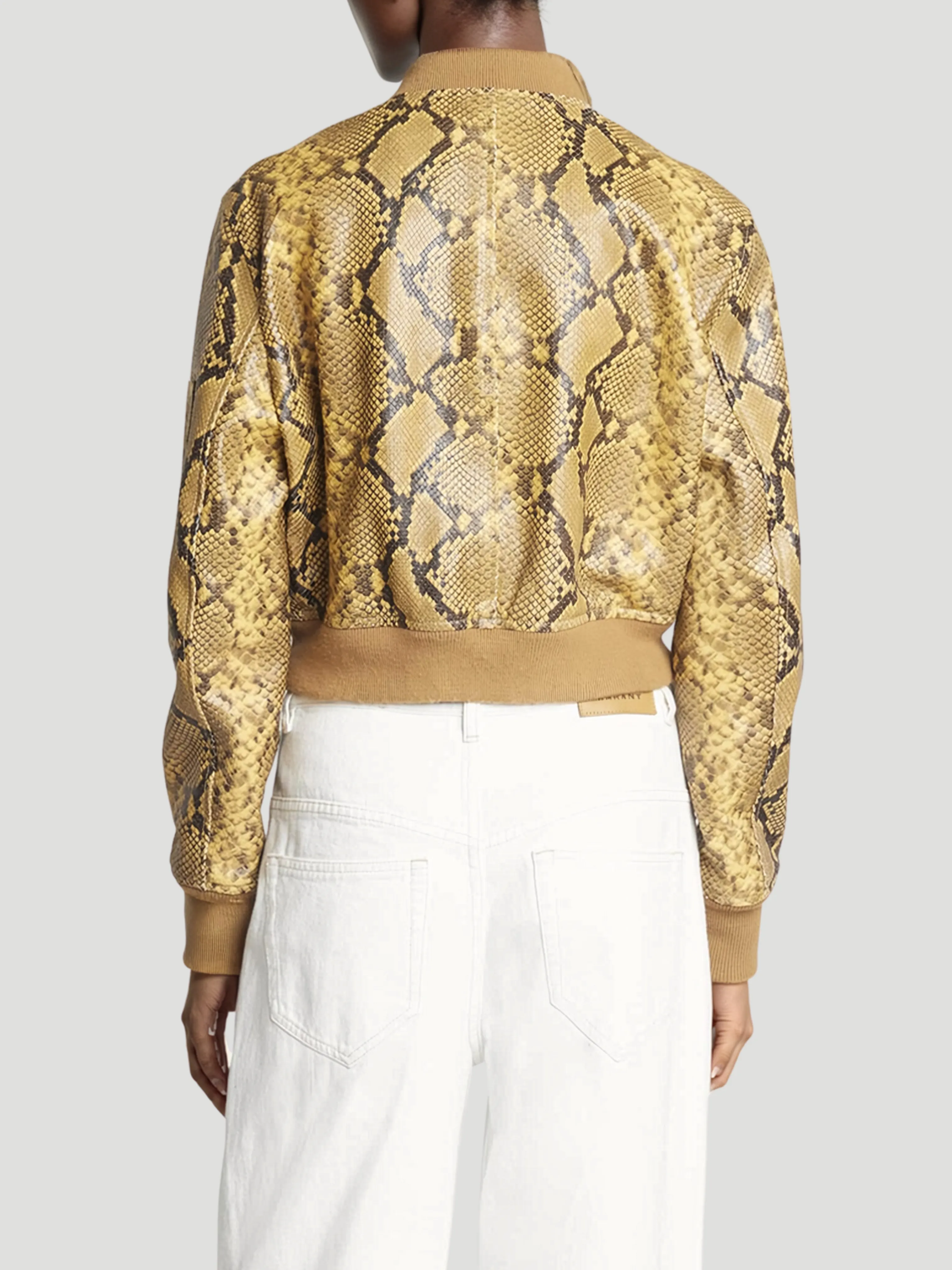 Cerem Animal-Print Bomber Jacket