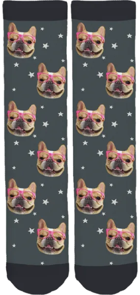 Chloe The Mini Frenchie Crew Socks