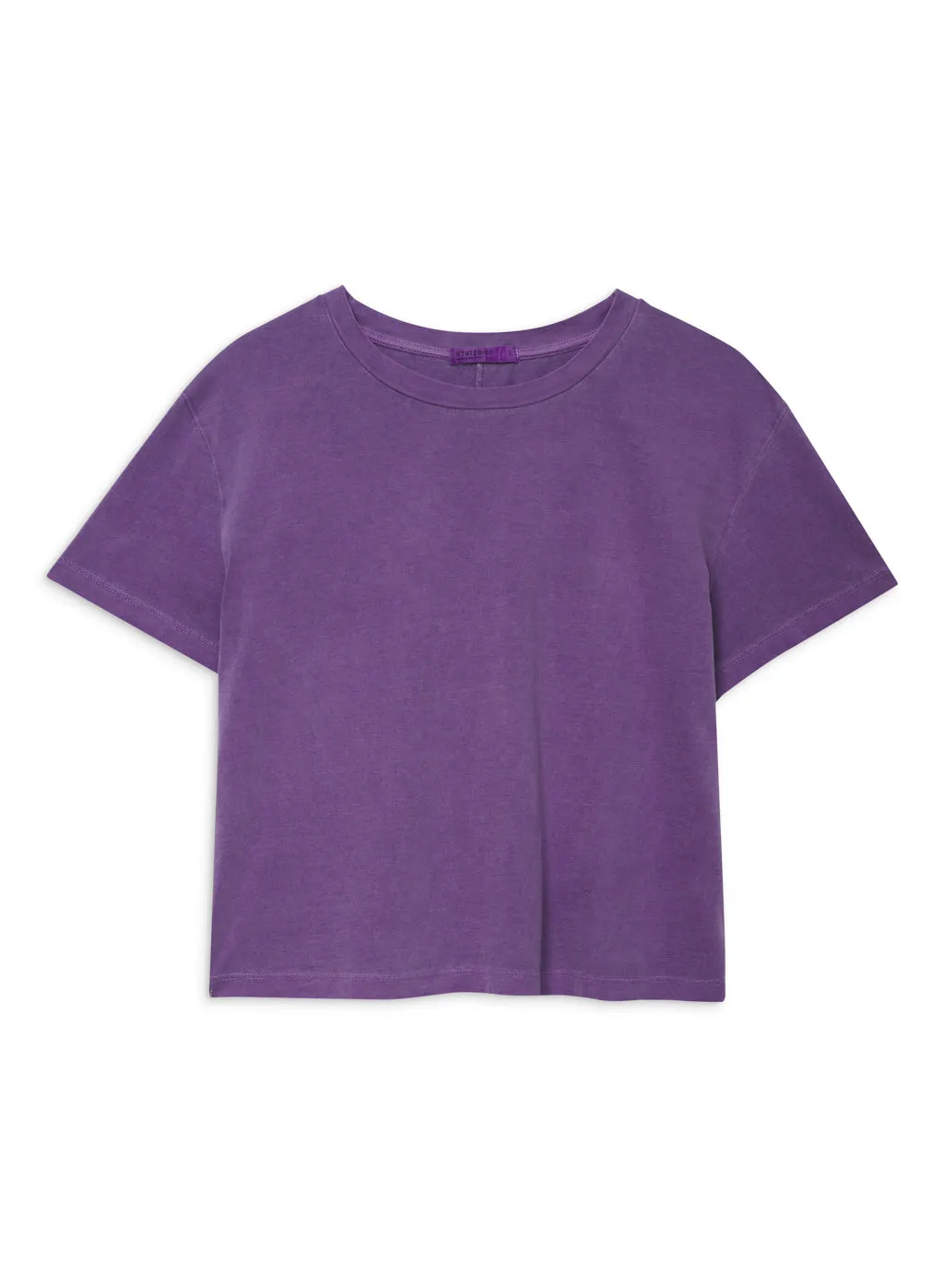 Cloud Jersey Short Sleeve Crew in Hyacinth