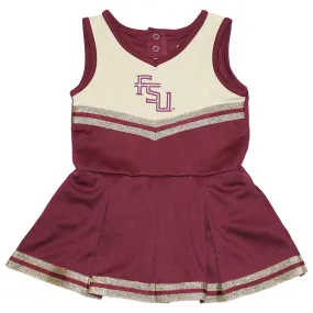 Colosseum Infant Girl's Stacked FSU Cheer Dress - Garnet/Gold