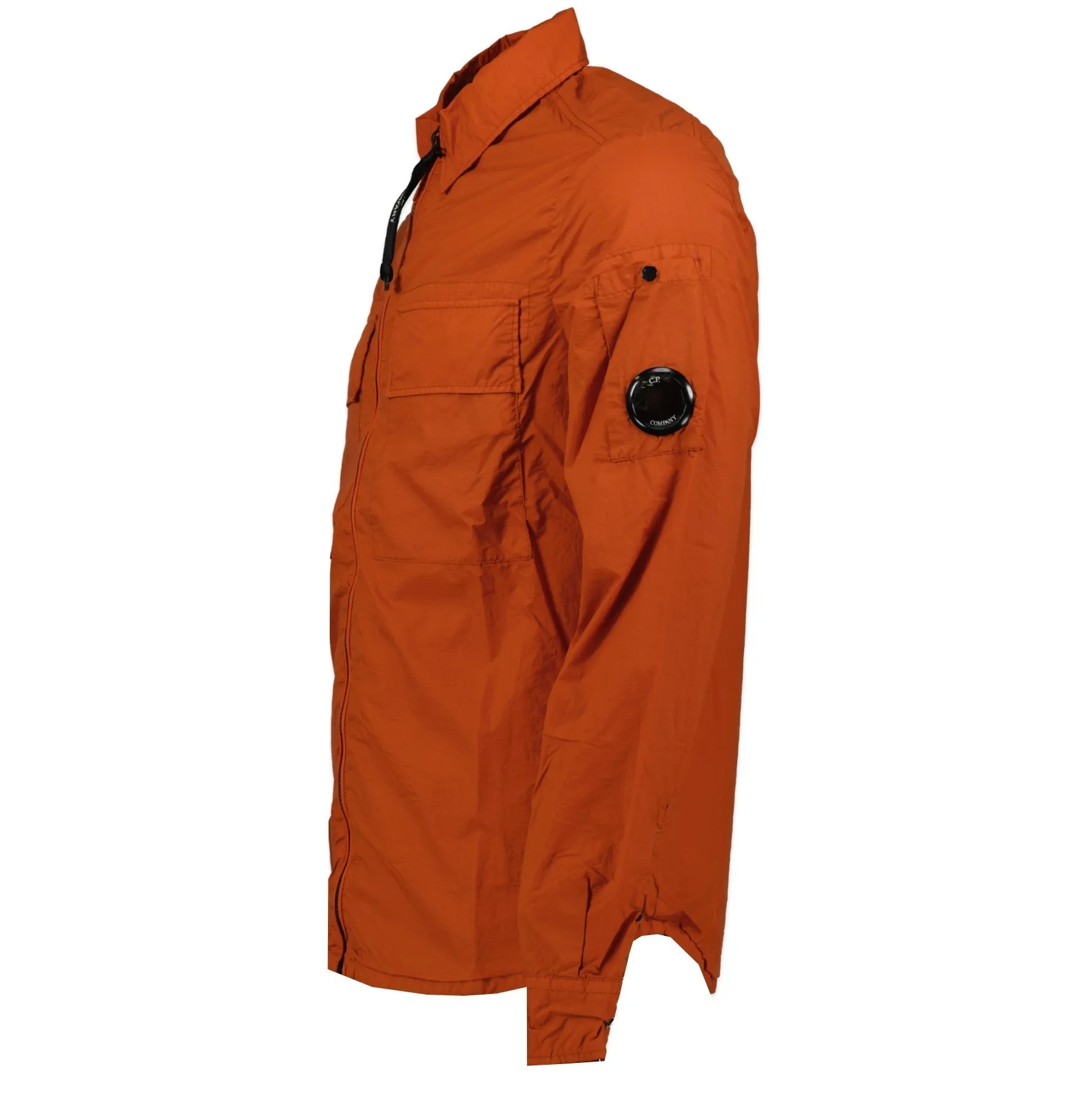 CP COMPANY Lens Chrome Overshirt Jacket Orange