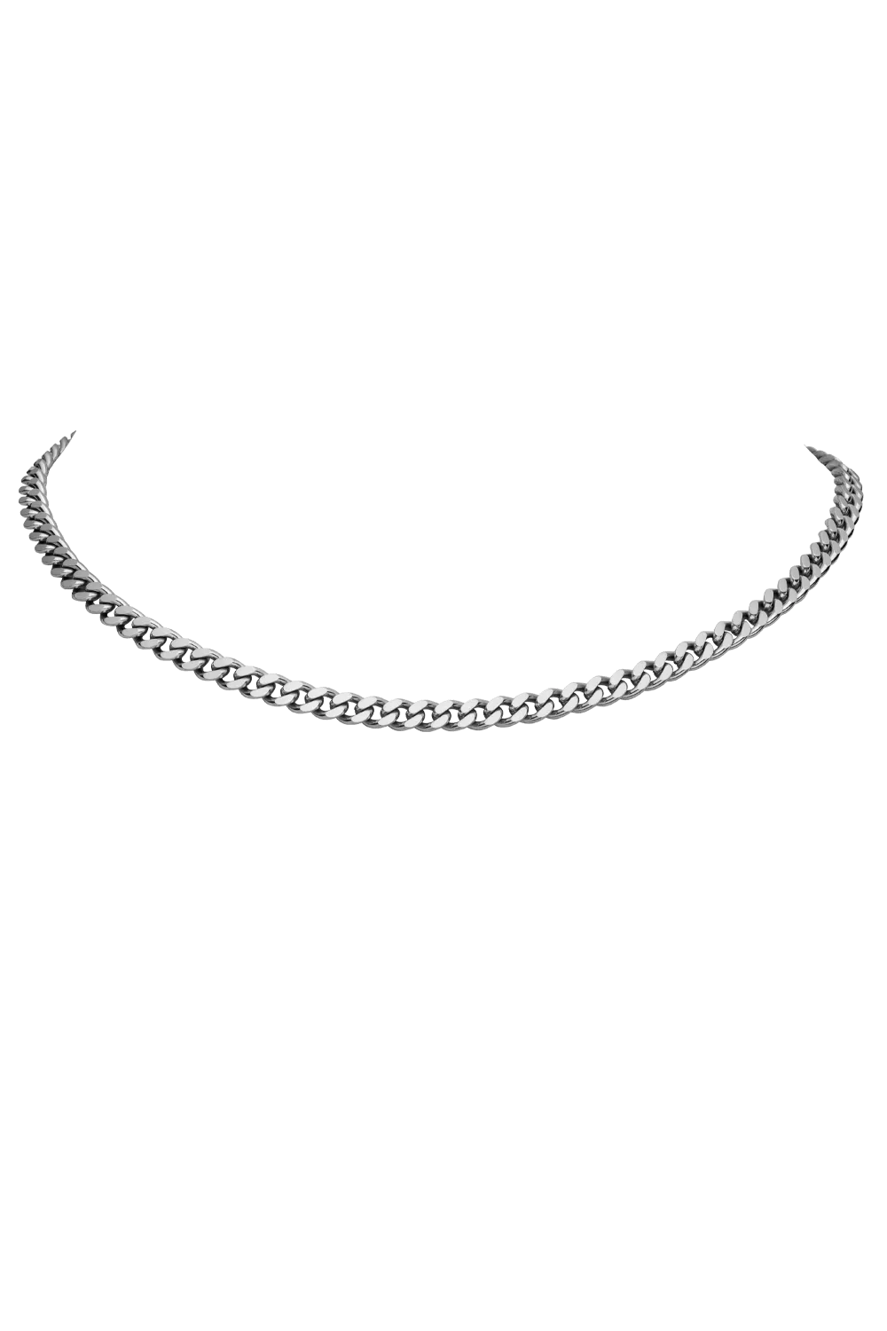 Curb Necklace Silver