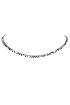 Curb Necklace Silver