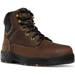 Danner Women Caliper 5" Plain Toe WP Work Boot -Brown- 19460