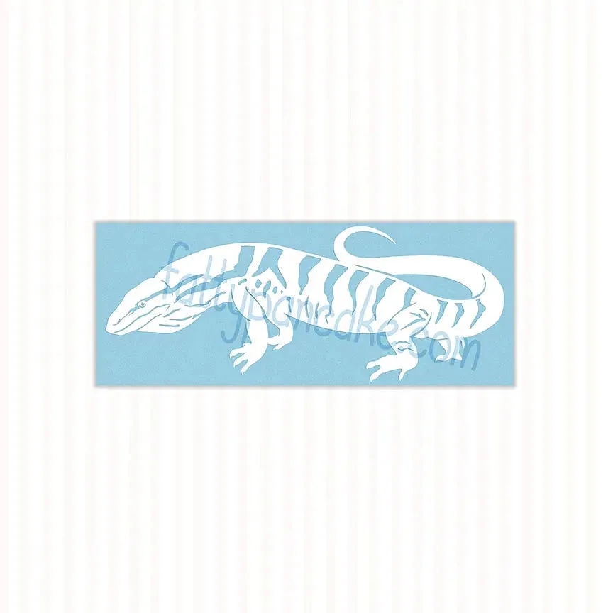 Desert Monitor Decal, Waterproof Vinyl Decal, Cute Reptile Gift