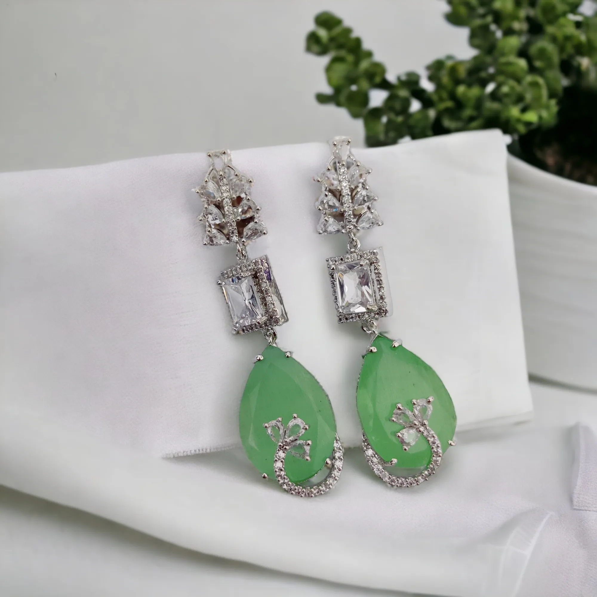 Emerald Whispers Earrings