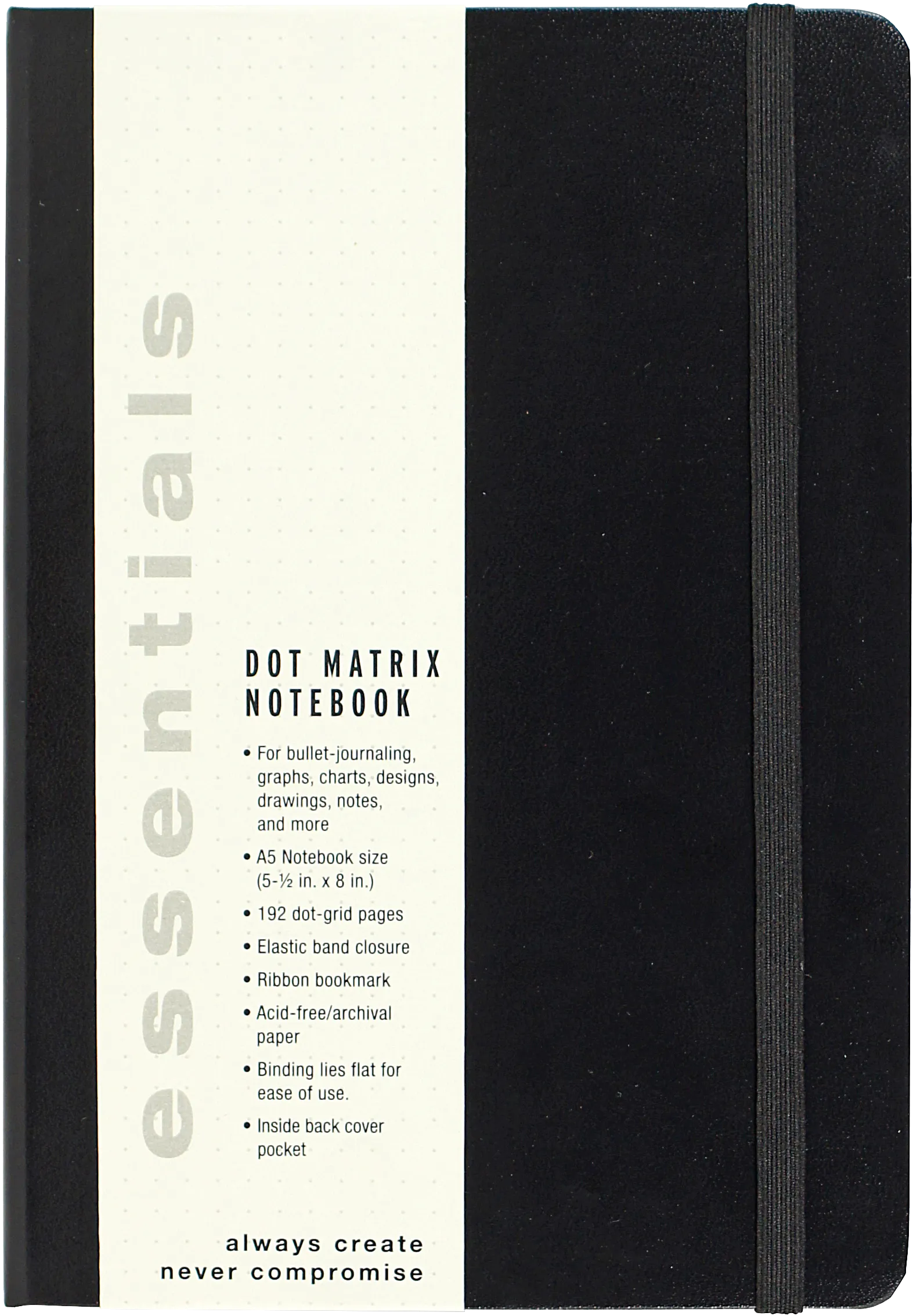 Essentials Dot Matrix Notebook, Large, A5 size