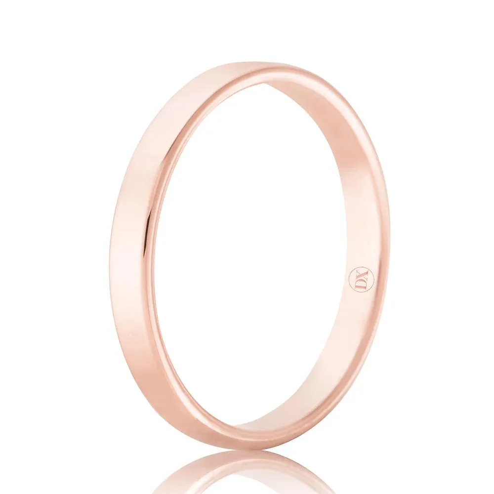 Flat Round 2.5mm - 18ct Rose Gold