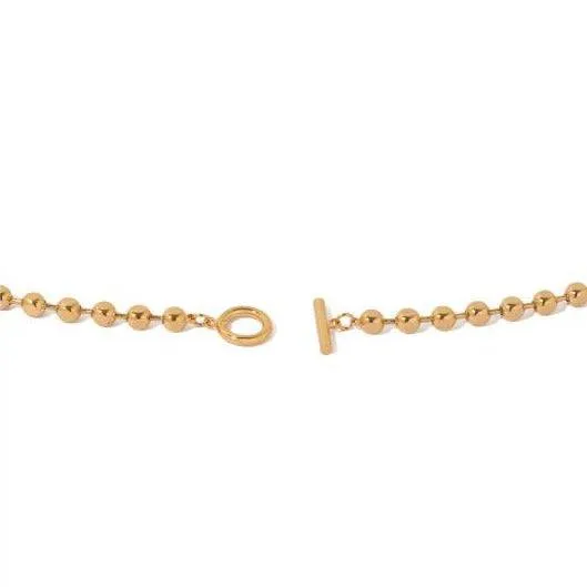 Gold Beaded Pearl Choker Necklace and Bracelet (Purchase Individually)