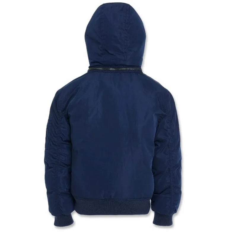 Kids Jordan Craig Squadron Hooded Bomber Jacket (Navy) 91610K