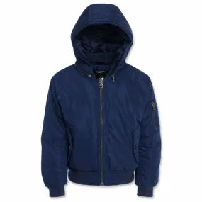 Kids Jordan Craig Squadron Hooded Bomber Jacket (Navy) 91610K