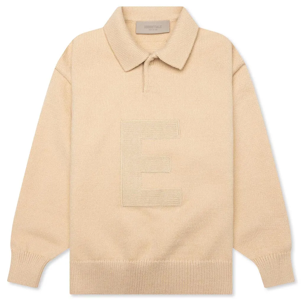 Kid's Knit Polo - Sand