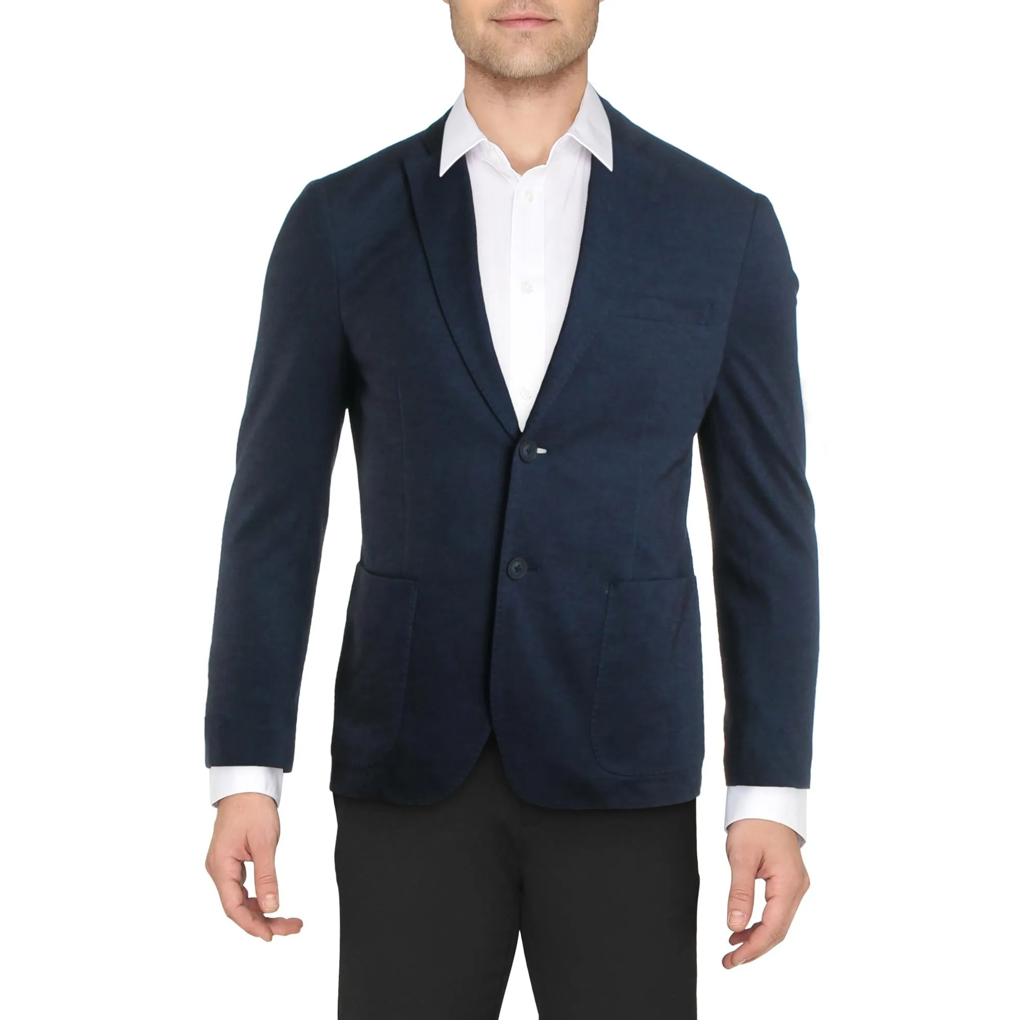 Kimble Mens Slim Fit Business Two-Button Blazer