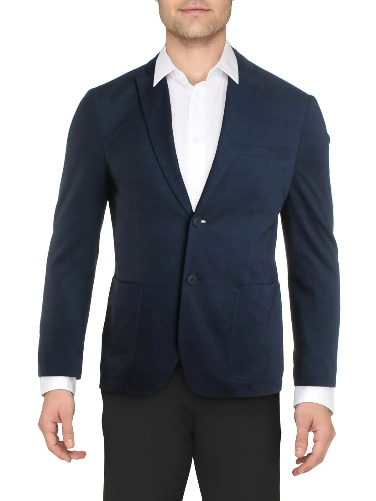 Kimble Mens Slim Fit Business Two-Button Blazer