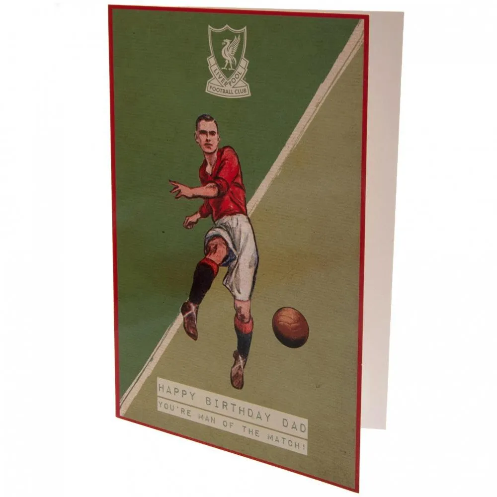 Liverpool Birthday Card Dad Retro