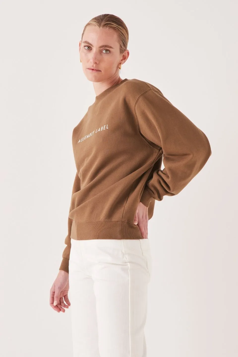 Logo Caramel Fleece Jumper